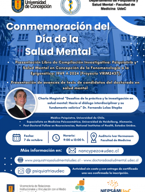 Imagen Invitación y Programa – Conmemoración del Día de la Salud Mental